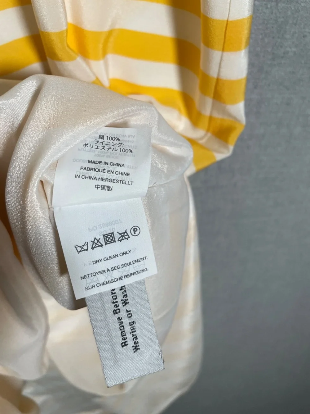 J. Crew Carrie Silk Midi Dress 0 Yellow White Stripe Cami Racerback Side Slit